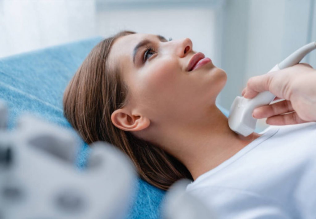 Ultrasound test of thyroid